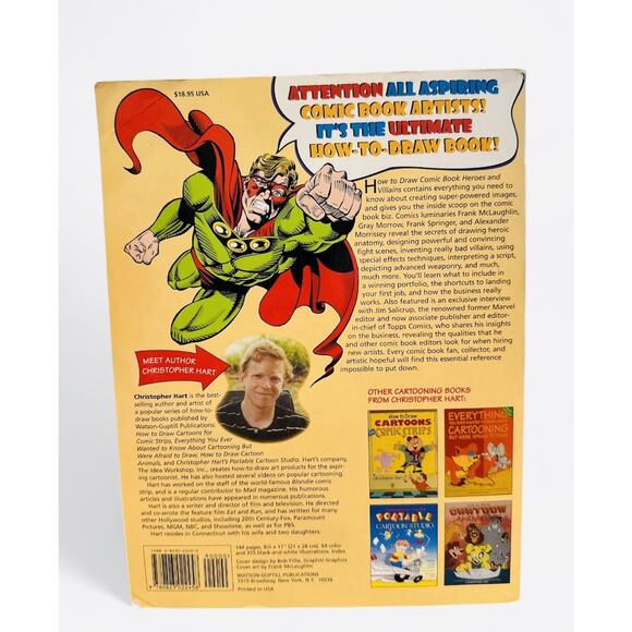 How to Draw Comic Book Heroes and Villains by Hart, Christopher Vintage 1995 - Picture 2 of 6
